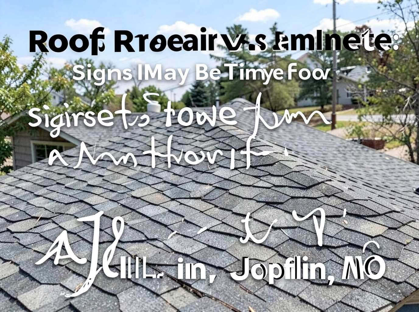 Roof Repair vs. Replacement: Signs It May Be Time for a New Roof in Joplin, MO