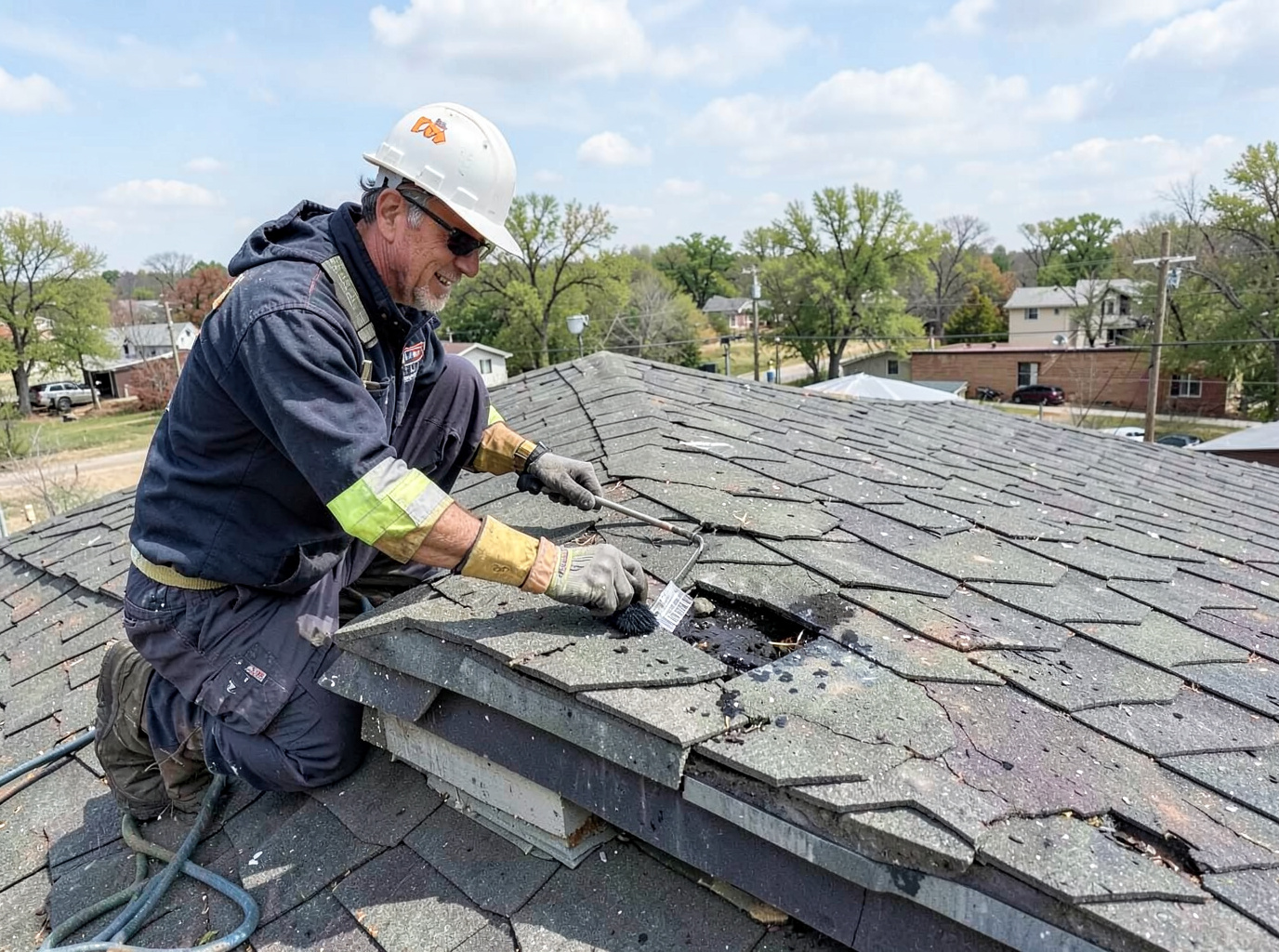 Hail Damage Roof Repair in Joplin